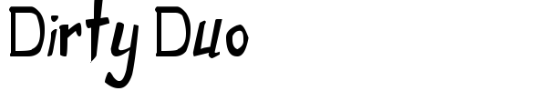 Dirty Duo font preview